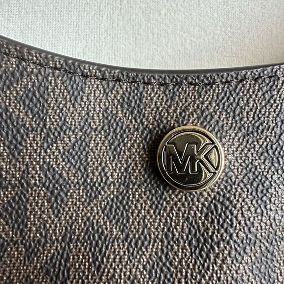 Michael Kors Briley Small Brown Messenger Crossbody Shoulder Handbag Bag MK - Picture 3 of 7